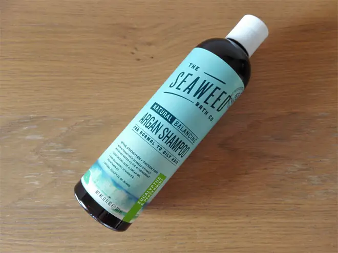 natural balancing argan shampoo from Seaweed Bath Company