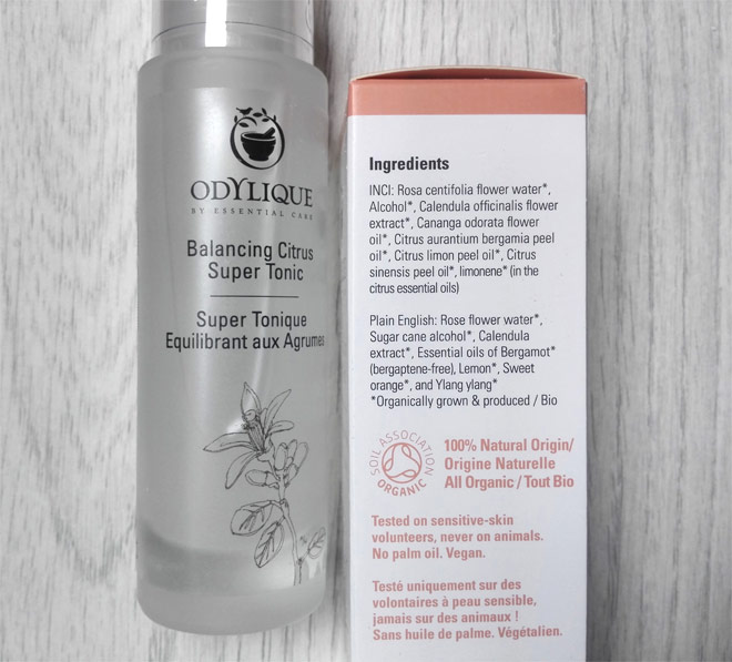 Odylique citrus super tonic ingredients