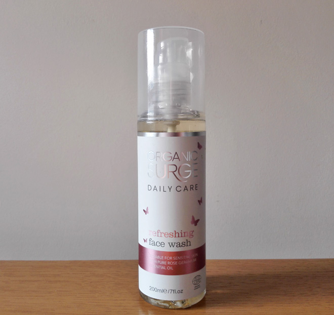organic surge refreshing face wash