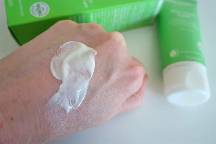 Weleda Skin Food Light consistency on the back of the hand